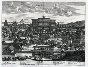 Processie uit Macau, een illustratie uit 